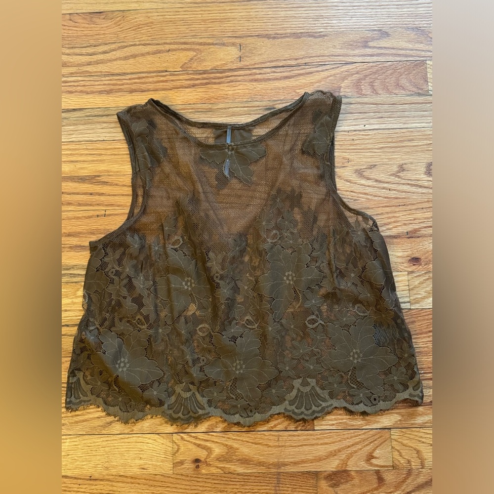 Anthropologie lace tank